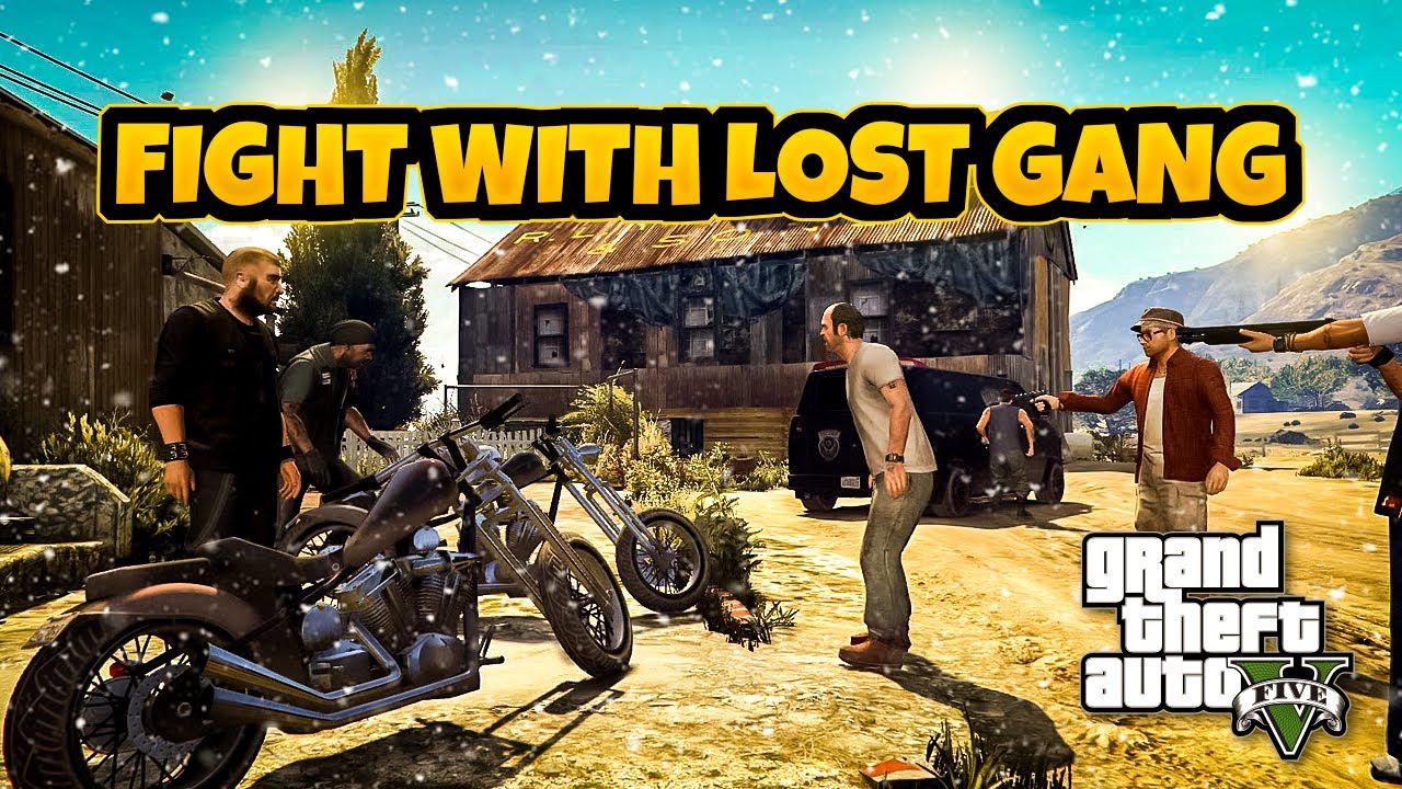 FIGHT WITH LOST GANG | GTA V GAMEPLAY - YouTube