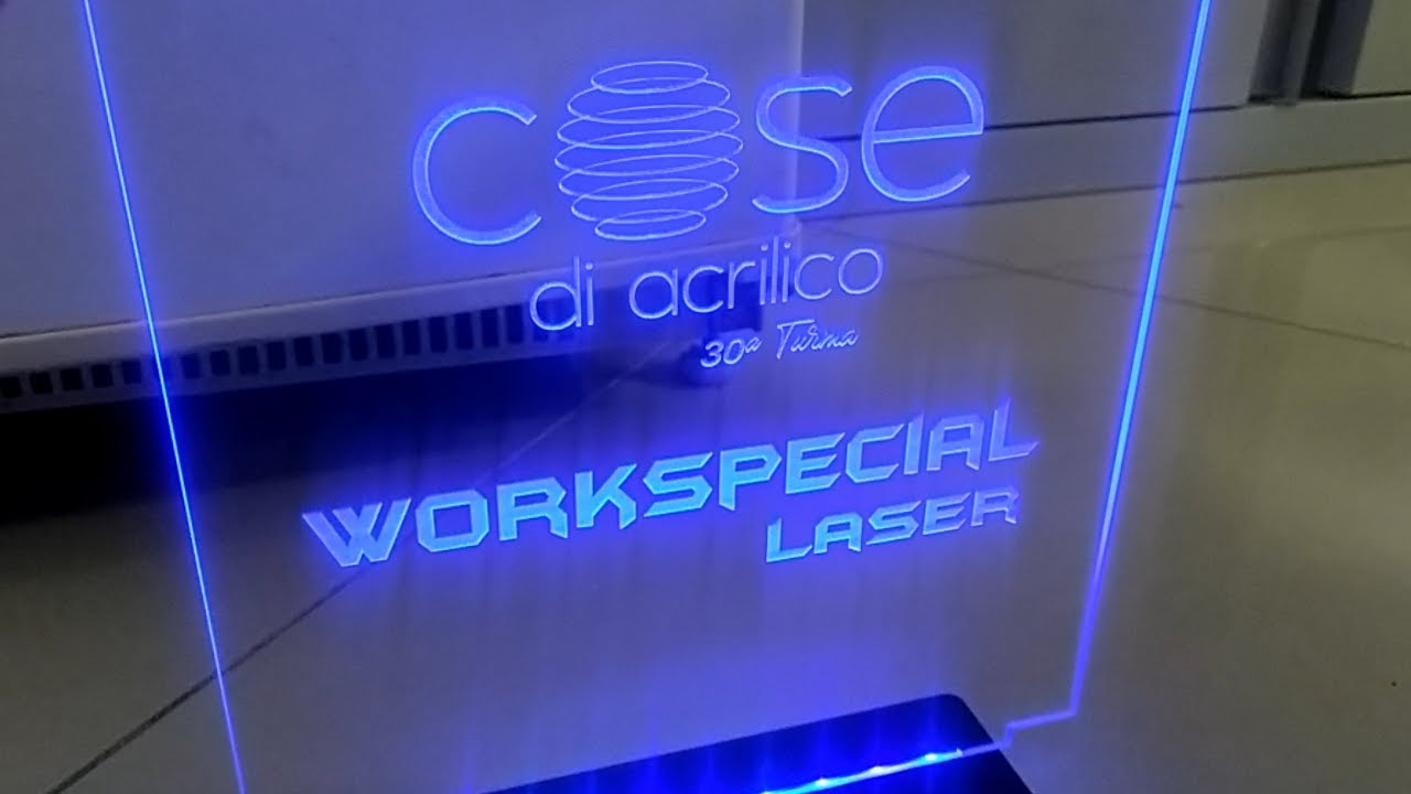 CRIANDO LUMINÁRIA DE ACRÍLICO COM LED NA MÁQUINA DE CORTE E GRAVAÇÃO A LASER WS14090 YouTube