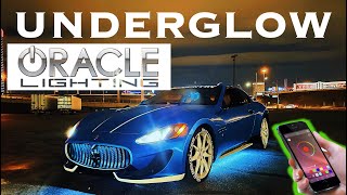 INSTALLING UNDERGLOW ON MASERATI!  **ORACLE LIGHTING**