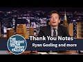 Thank You Notes: Ryan Gosling and Eva Mendes, Geysers, Boyz II Men