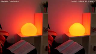 Kollektive Gør det godt oplukker Philips Hue vs Xiaomi Mi Smart LED Yeelight Color + Brightness comparison -  YouTube