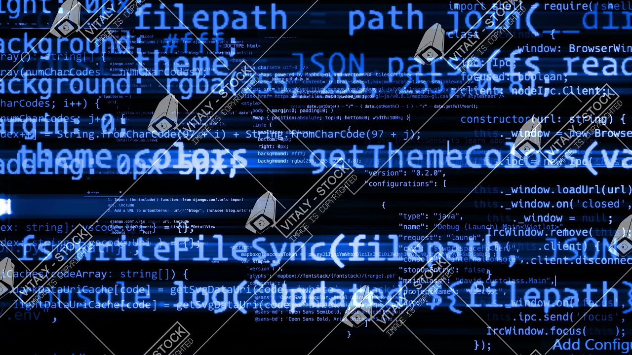 The abstract code moves in the virtual space