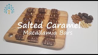 Salted Caramel Macadamia Nut Bars