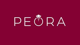 Peora Created Ruby with Genuine Diamond Pendant in 14K White Gold P8932