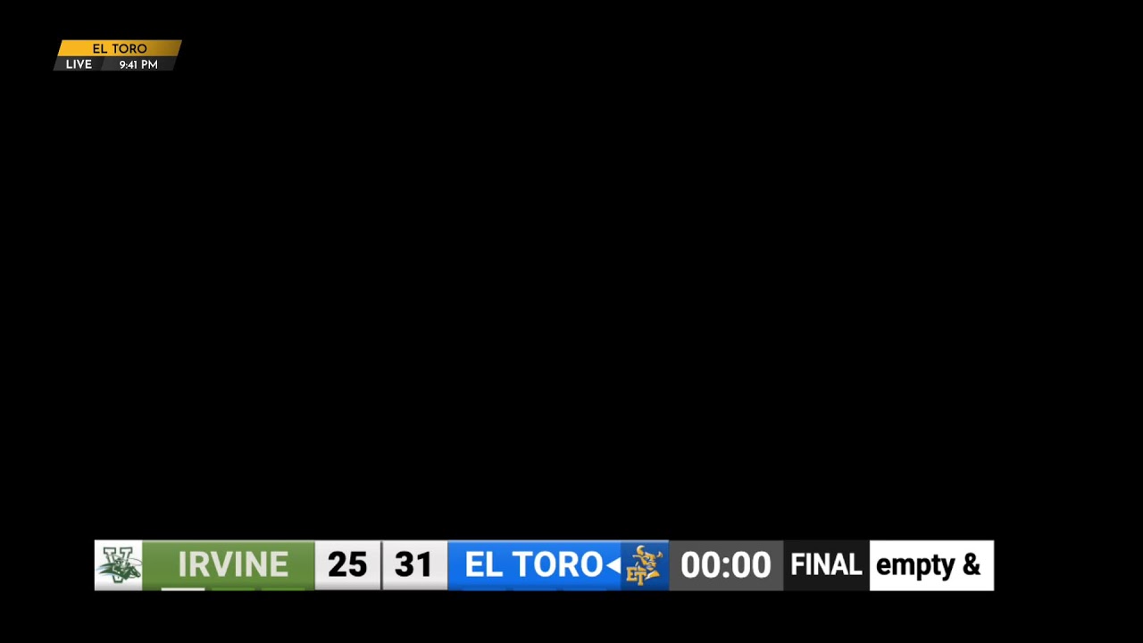 Friday, October 17th - Irvine vs El Toro | Senior Night Game