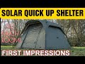 Solar quick up shelter mk1  first impressions and first set up sifishessifishes