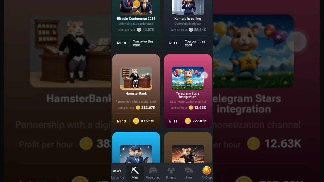 24 August Hamster kombat daily combo card