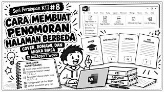 Seri Persiapan KTI #8 | Cara Membuat Penomoran Halaman Berbeda (Romawi dan Angka) di Microsoft Word
