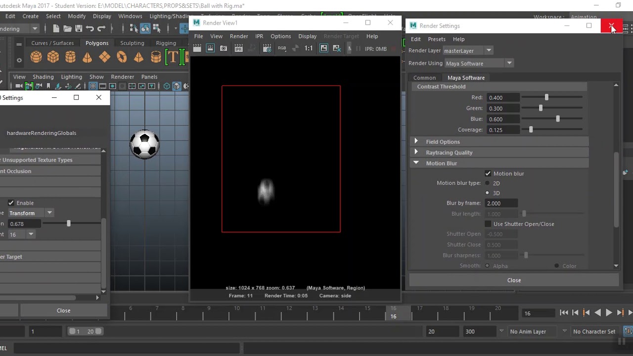 Motion blur in Maya YouTube