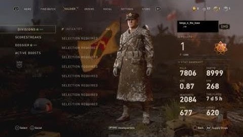 COD WW2 Prestige 7 Stats