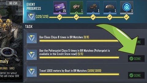 Call Of Duty Mobile Use the Poltergeist Class 5 times in BR Matches  Task Complete