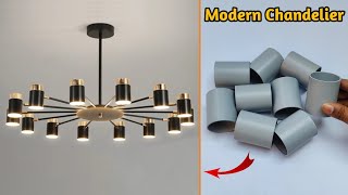 How To Make Wall Hanging Lamp | Modern Chandelier | Diy Wall Decor | Wall Decoration Ideas