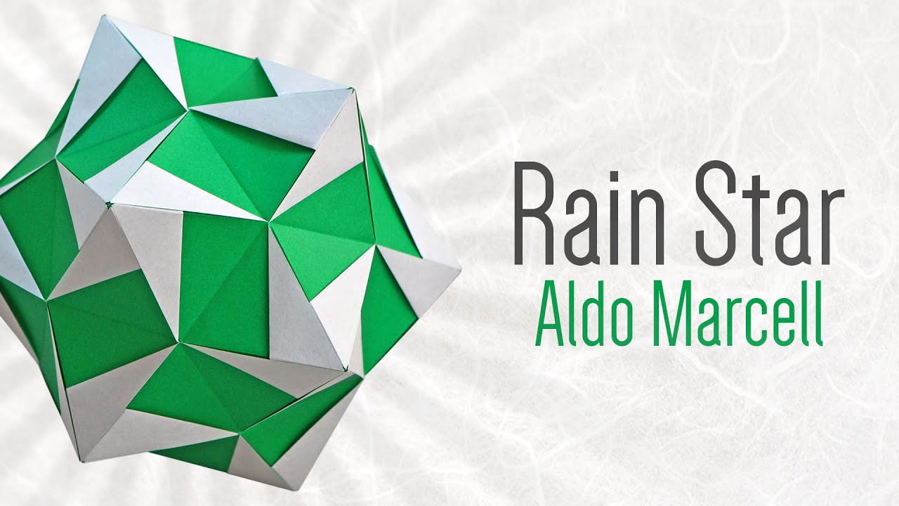 Origami Kusudama: Rain Star (Aldo Marcell)