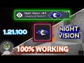 Best FullBright NIGHT VISION Mod For MCPE 1.21+🔥| Night Vision For [Servers &amp; SMP'S] 7BLOCK