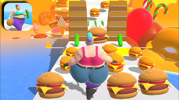FAT 2 FIT 👩‍🦰🍔🥒 All Levels Gameplay Walkthrough Android,iOS New Level 44