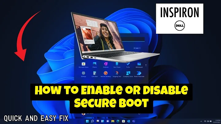 How to Enable  or Disable Secure Boot Dell Inspiron (2025)
