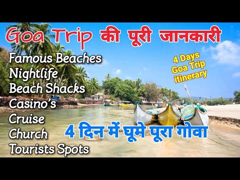 goa trip planning for 4 days