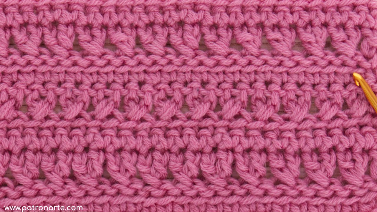 Cómo Tejer Punto Cruzado de Crochet Fácil Paso a Paso