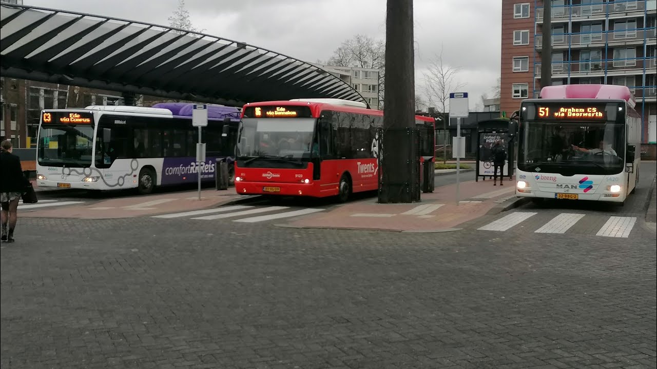 Het bus en trein vervoer in Ede en Wageningen 16-02-2022