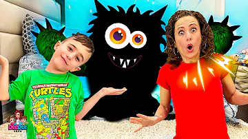 DeeDee and Matteo Monster Under the Bed | Don't be Afraid of Monsters | Funny Story For Kids