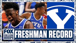 Aj Dybantsa Goes Off For Historic 43 Points Vs. Utah Sets Byu Freshman Record