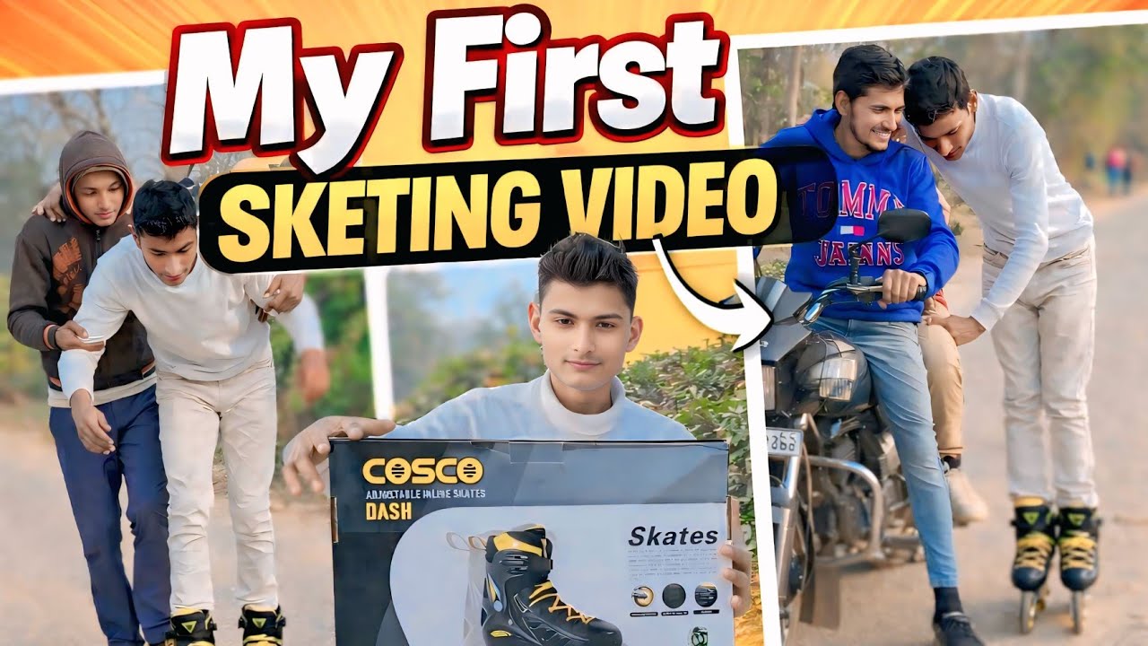 First time skating inline My first video skating inline video 