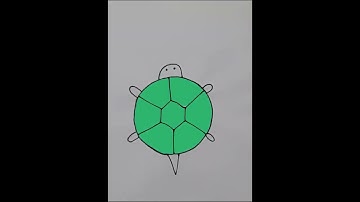 Learn How to Turn a Simple Circle into a Cute Turtle | Easy Painting Tutorial for Kids