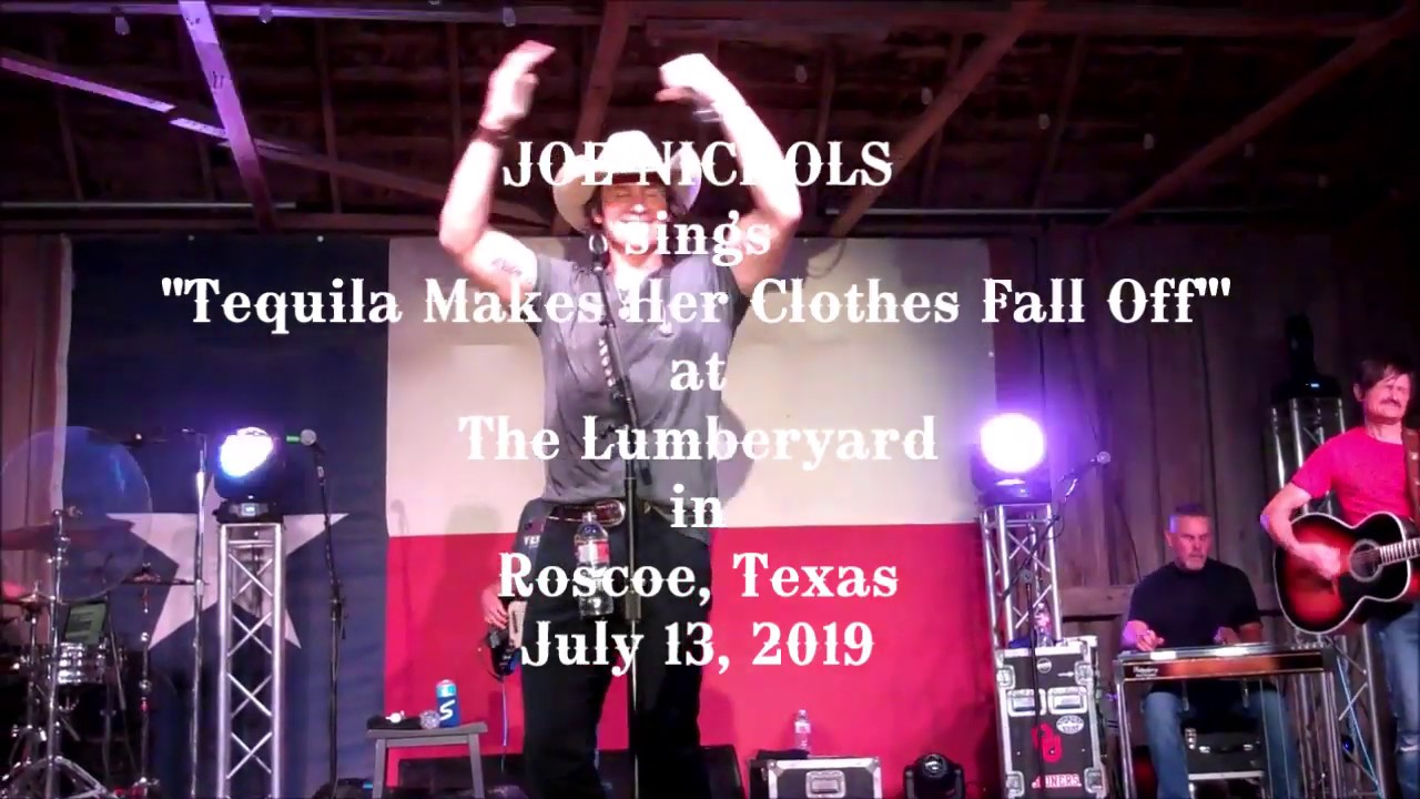 Joe Nichols sings "Tequila Makes Her Clothes Fall Off" at the