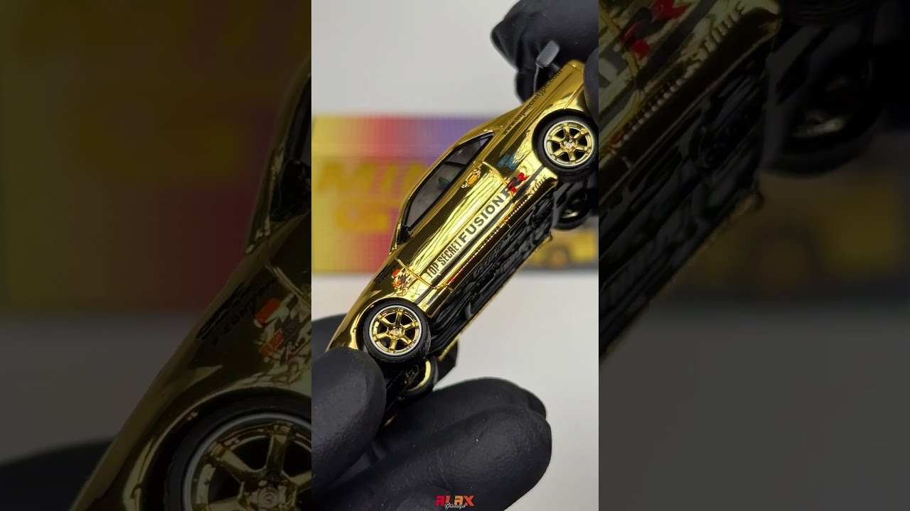 5点 東京オートサロン MINIGT製TOPSECRETゴールドクロームセット MINI GTからトップシークレット仕様の新作アイテムが登場です