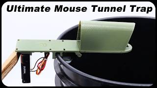 The New Ultimate Mouse Tunnel Trap Is Awesome! 3D Printed Mouse Trap. Mousetrap Monday