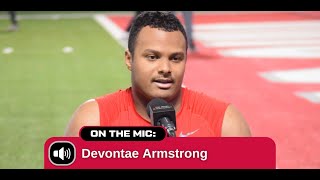 Ohio State's Devontae Armstrong on growing in his first year of college, spring practice so far