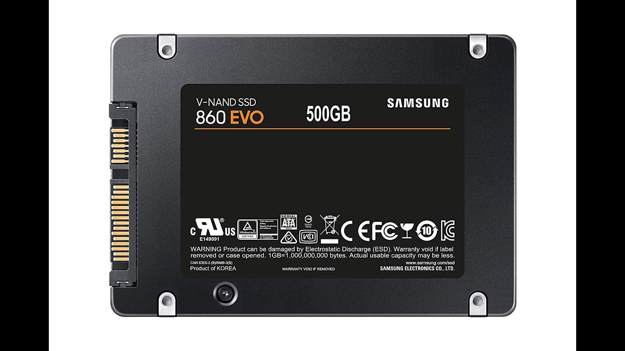 Samsung 860 EVO 500GB 2.5 Inch SATA III Internal SSD (MZ76E500B/AM