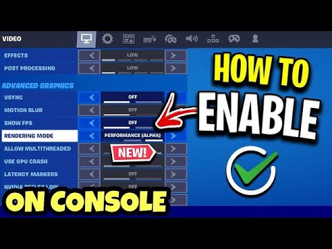 How to get performance mode on console! (not clickbait) - YouTube