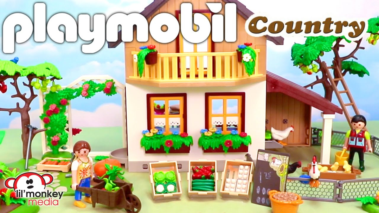 Playmobil choose bag solid wheat corn vegetables fruit farm cement garden