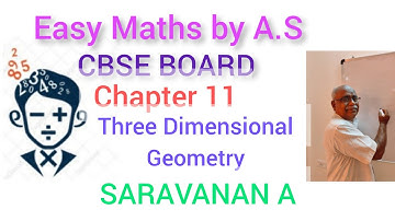 XII Maths-CBSE V7 Vector and Cartesian Equation of Plane in Normal form.