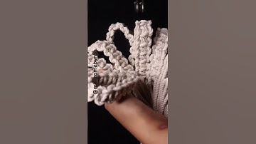 DIY: Macrame curtain holder making #macrame #macramecurtain #macrametutorial