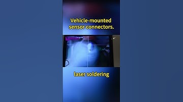 Laser soldering of vehicle-mounted sensor connectors. #lasersoldering #automationequipment