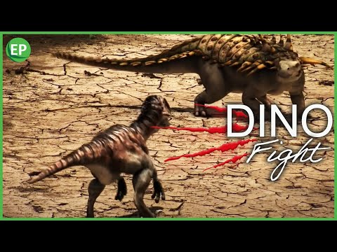 Dinosaur fight: Utahraptor vs Gastonia | Learn about dinosaurs | Dino battle | the Dinosaur