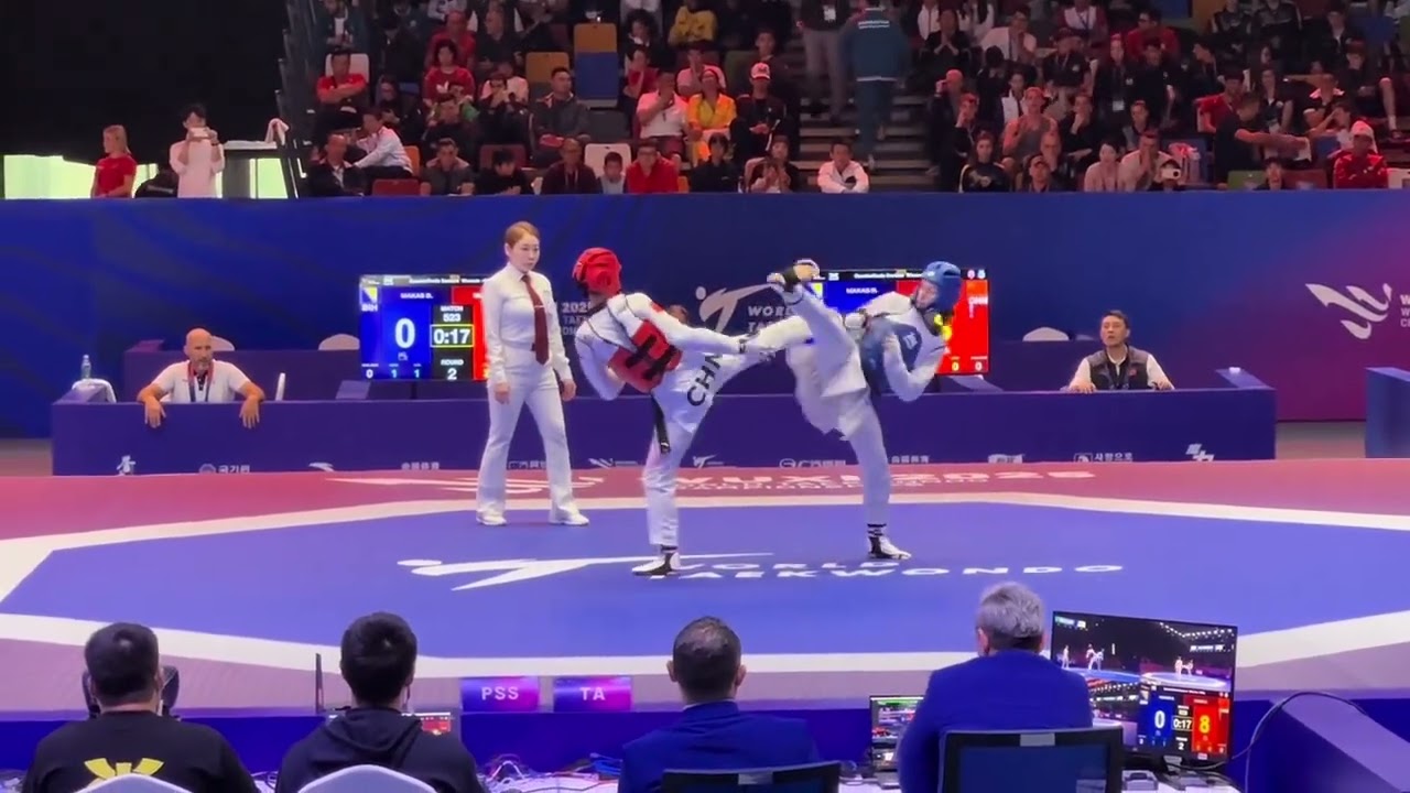 Wang Shiyi advanced to the semi-finals of the women s 46kg event at the World Championship