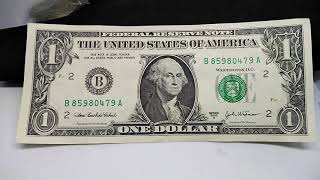 1 dollars 2003 series A - nice dollar us banknote