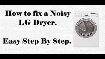 How to fix a squeaking banging noisy LG Dryer. Easy step by step replacing drum rollers.