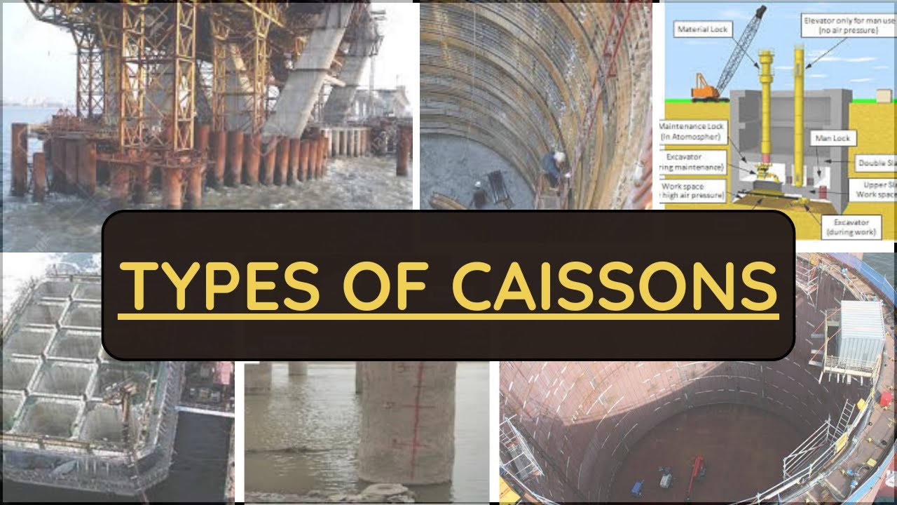 Caissons box ! Box caissons! Open caissons ! Pneumatic caissons