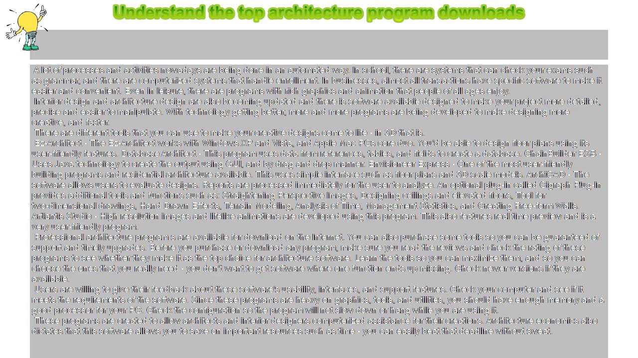 How to : Understand the top architecture program downloads - YouTube