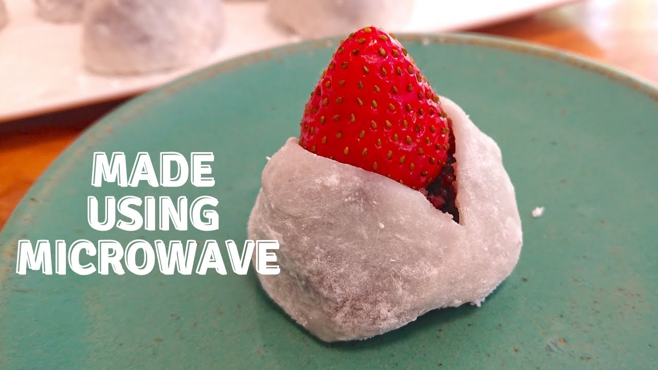 いちご大福 Strawberry Daifuku Mochi / Japanese Dessert Recipe 電子レンジで
