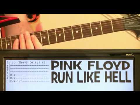 Run Like Hell Tab Pink Floyd Chords & Guitar Lesson - YouTube