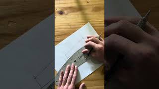 Drafting a 2 piece sleeve for a denim jacket!