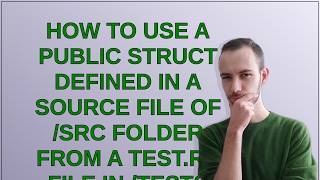 How to use a public struct defined in a source file of /src folder from a test.rs file in /tests ...