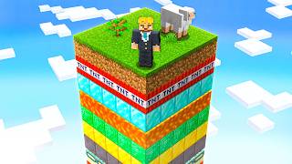 Minecraft One Chunk, But It's RANDOM Layers