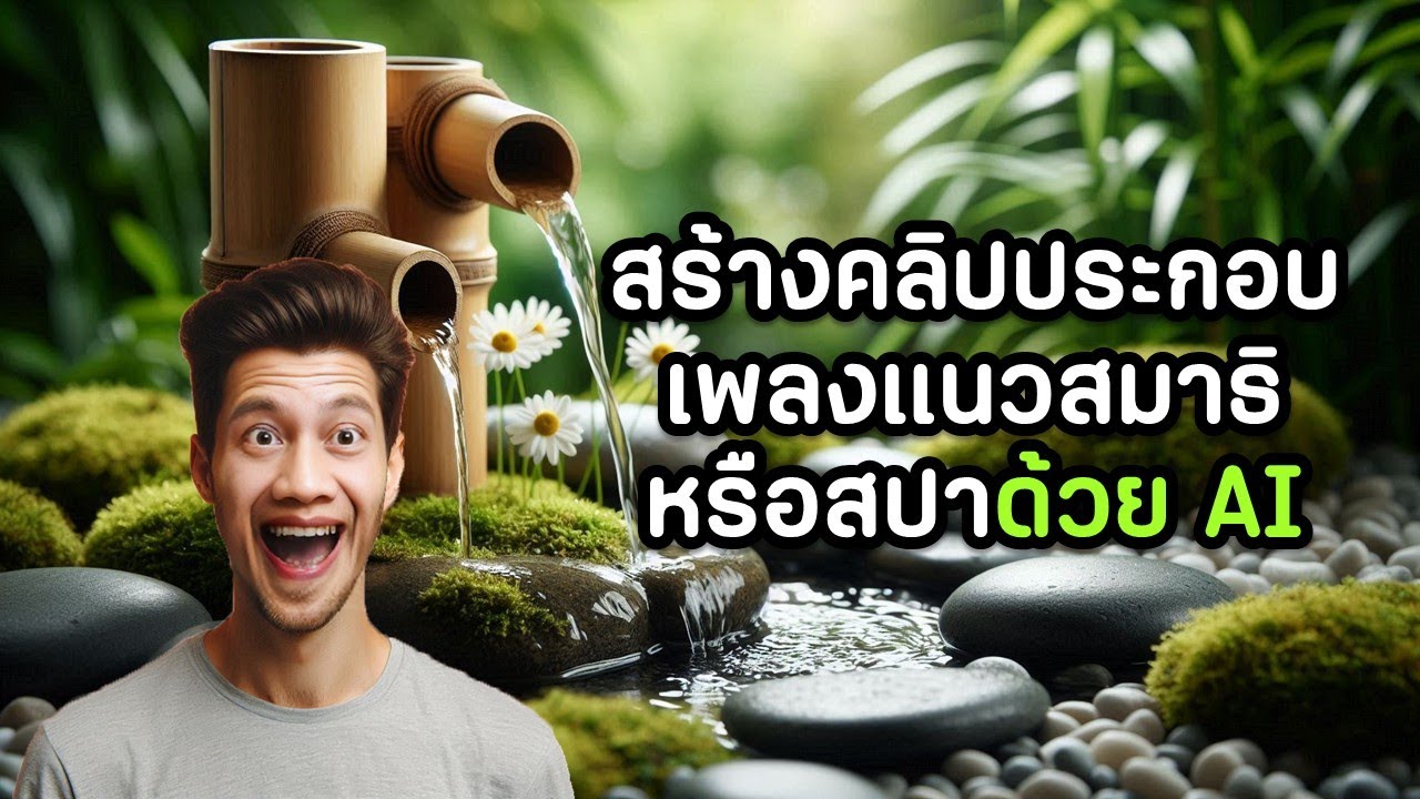 การทำคลิปวิดีโอด้วย AI ประกอบเพลงแนวสมาธิ ผ่อนคลาย หรือสปา