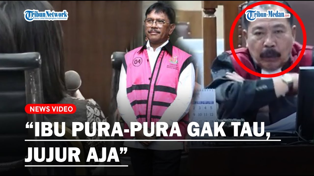 CERDAS, Hakim Cecar Sekeraris Pribadi Jhony G Plate Soal Uang : Ibu Pura-pura Gak Tau